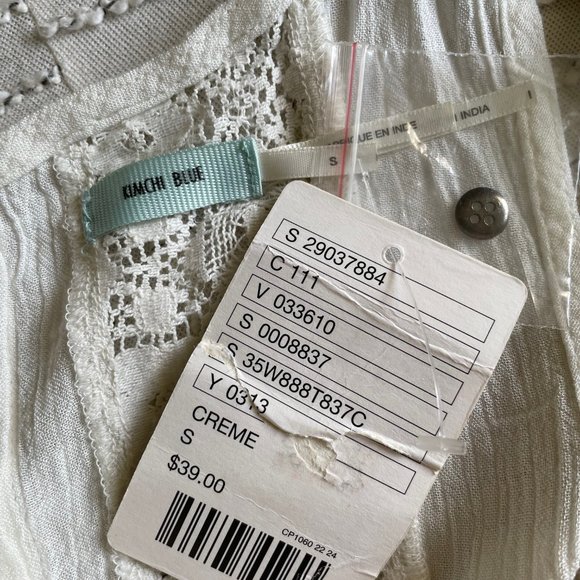 Kimchi Blue Cream Lace Sleeveless Top - Picture 3 of 3